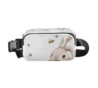 Marsupio a tracolla da donna e uomo, impermeabile, multiuso, per viaggi, corsa, escursionismo, con uccelli cardellini americani, colore bianco, 10, 1 Size