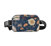 Marsupio a tracolla da donna e uomo, impermeabile, multiuso, per viaggi, corsa, escursionismo, con uccelli cardellini americani, colore bianco, 02, 1 Size