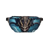 Marsupio a tracolla Flying Dragon. Grande capacità, impermeabile e antipolvere, cerniera sicura, adatta per viaggi e attività all'aperto.