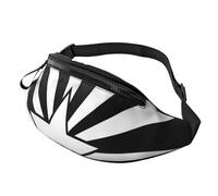 Marsupio a tracolla grande per donne e uomini, con gufo dagli occhi gialli stampato, marsupio per uomo e donna, alla moda, con cinghia regolabile, per allenamento, corsa, viaggi, Bandiera dell'Arizona