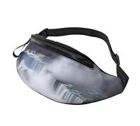 Marsupio a tracolla grande, per donne e uomini, con stampa delle cascate del Niagara, marsupio da uomo e da donna, alla moda, con cinghia regolabile, per allenamento, corsa, viaggi, Cascate del