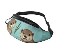 Marsupio a tracolla grande, per donne e uomini, con stampa delle cascate del Niagara, marsupio da uomo e da donna, alla moda, con cinghia regolabile, per allenamento, corsa, viaggi, Otterri, Taglia