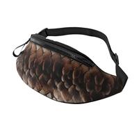 Marsupio a tracolla grande per donne e uomini, con stampa di fiori blu, marsupio per uomo e donna, alla moda, con cinghia regolabile, per allenamento, corsa, viaggi, Pelle di serpente classica.,