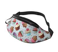 Marsupio a tracolla grande per donne e uomini, due pappagalli colorati stampati marsupio per uomo donna marsupio alla moda marsupio con cinghia regolabile per allenamento, corsa, viaggi, Motivo