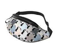 Marsupio a tracolla grande per donne e uomini, due pappagalli colorati stampati marsupio per uomo donna marsupio alla moda marsupio con cinghia regolabile per allenamento, corsa, viaggi, Collezione