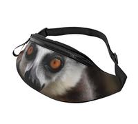 Marsupio a tracolla grande per donne e uomini, grazioso marsupio stampato Corgi per uomo e donna, marsupio alla moda con cinturino regolabile per allenamento, corsa, viaggi, Scimmia Lemur Carino,