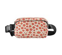 Marsupio a tracolla in stile retrò, stile bohémien, per donne, uomini, adolescenti, alla moda, per viaggi, palestra, lavoro, Pomodori Rosso, 1 Size