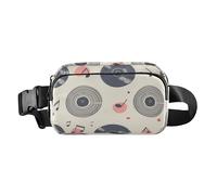 Marsupio a tracolla in vinile per donne, uomini, adolescenti, impermeabile, con cinghia regolabile, per ciclismo, escursionismo, palestra