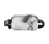 Marsupio a tracolla multiuso per passaporto con note musicali, ornamento a scheletro, elegante marsupio per uomo e donna, Melodic Mermaid - Note musicali, 1 size