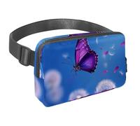 Marsupio a tracolla per donne e uomini, con fiore di loto luminoso, marsupio con tasche con cerniera, marsupio impermeabile con cinturino regolabile per allenamento, corsa, viaggi, escursionismo