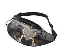 Marsupio a tracolla per donne e uomini, con gatto pilota in aereo vintage, marsupio da viaggio per donne e uomini