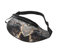 Marsupio a tracolla per donne e uomini, con gatto pilota in aereo vintage, marsupio da viaggio per donne e uomini