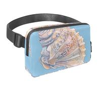 Marsupio a tracolla per donne e uomini, con illustrazione oceanica, con tasche con cerniera, marsupio impermeabile con cinturino regolabile per allenamento, corsa, viaggi, escursionismo, Multicolore 9