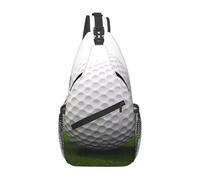 Marsupio a tracolla per donne e uomini con pallina da golf, cintura regolabile, marsupio per viaggi, sport, corsa, escursionismo, marsupio, nero, taglia unica