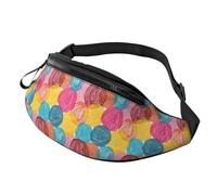 Marsupio a tracolla per donne e uomini, con palline di lana colorate, da corsa, da viaggio, per donne e uomini