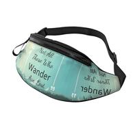 Marsupio a tracolla per donne e uomini, con scritta in lingua inglese "Not All Those Who Wander Are Lost1", marsupio da viaggio per donne e uomini