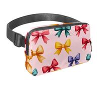 Marsupio a tracolla per donne e uomini, conigli e fragole, con tasche con cerniera, marsupio impermeabile con cinghia regolabile per allenamento, corsa, viaggi, escursionismo, Multicolore 9, Taglia