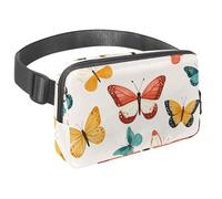 Marsupio a tracolla per donne e uomini, marsupio con cuori innamorati con tasche con cerniera, marsupio impermeabile con cinturino regolabile per allenamento, corsa, viaggi, escursionismo, Multicolore