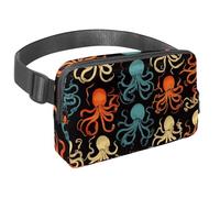 Marsupio a tracolla per donne e uomini, Marsupio retrò City of Paris con tasche con cerniera, marsupio impermeabile con cinturino regolabile per allenamento, corsa, viaggi, escursionismo, Multicolore