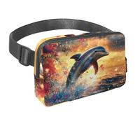 Marsupio a tracolla per donne e uomini, Marsupio retrò City of Paris con tasche con cerniera, marsupio impermeabile con cinturino regolabile per allenamento, corsa, viaggi, escursionismo, Multicolore