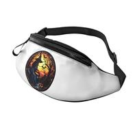 Marsupio a tracolla per donne e uomini, per Halloween, strega, pittura, corsa, cintura da viaggio, per donne e uomini