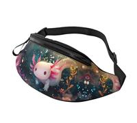 Marsupio a tracolla per donne e uomini, stravagante Axolotl Fantasy marsupio da corsa da viaggio per donne e uomini