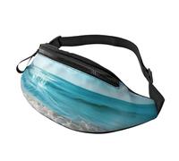 Marsupio a tracolla per donne e uomini, Sunny Ocean Waves, marsupio da corsa da viaggio per donne e uomini