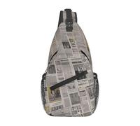 Marsupio a tracolla per donne e uomini, zaino per giornali, cintura regolabile, marsupio per viaggi, sport, corsa, escursionismo, nero, taglia unica