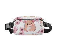 Marsupio a tracolla per la corsa, divertente cane da pastore Shetland, rosa acceso, Colore 16, 1 Size