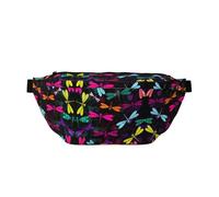 Marsupio a tracolla per sport all'aria aperta, con stampa con libellula, per donne e uomini, da viaggio, per allenamento