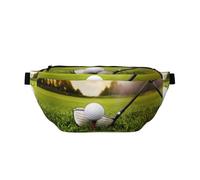 Marsupio a tracolla per sport all'aria aperta, con stampa di palline da golf, per donne e uomini, da viaggio, per allenamento
