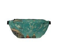 Marsupio a tracolla - regolabile, squisito motivo funivia marittima, resistente all'usura per viaggi e sport