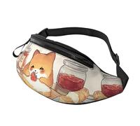 Marsupio a tracolla unisex bianco puro con margherite bianche, borsa a tracolla con stampa alla moda per turisti, borsa leggera resistente ai furti per visite turistiche, 14 x 35 cm, A19, Taglia unica