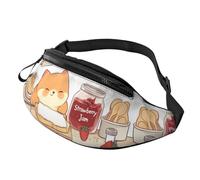 Marsupio a tracolla unisex bianco puro con margherite bianche, borsa a tracolla con stampa alla moda per turisti, borsa leggera resistente ai furti per visite turistiche, 14 x 35 cm, A18, Taglia unica