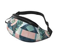 Marsupio a tracolla unisex con margherita regolabile in vita Marsupio floreale alla moda stampato borsa a tracolla per studenti - Borsa a mani libere alla moda per la vita del campus 14 x 35 cm, A5