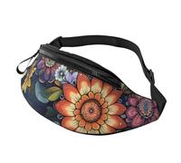 Marsupio a tracolla unisex hippie Lion Anime con leone regolabile in vita Marsupio con stampa alla moda borsa a tracolla da viaggio - Conservazione sicura per passaporti, biglietti e contanti, 14 x 35
