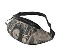 Marsupio a tracolla unisex hippie Lion Anime con leone regolabile in vita Marsupio con stampa alla moda borsa a tracolla da viaggio - Conservazione sicura per passaporti, biglietti e contanti, 14 x 35