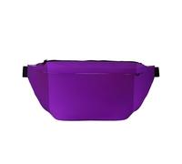 Marsupio a tracolla viola scuro tinta unita. Grande capacità, impermeabile e antipolvere, cerniera sicura, adatta per viaggi e attività all'aperto., Come nella foto, Taglia unica, Zaino da