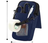 Marsupio aerodinamico per professionisti che utilizzano la tecnologia di chiusura magnetica e layout interno ottimizzato per gli strumenti (blu navy)