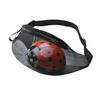 Marsupio alla moda a forma di coccinella, per uomo e donna, grande marsupio con tasche con cerniera, regolabile, per fitness, esercizi, arrampicata, corsa, escursionismo, passeggiate con il cane