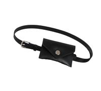 Marsupio alla moda con ampio scomparto e cintura decorativa decorativa per uso quotidiano essenziale alla moda, Nero , Taglia unica, Bellezza di massa