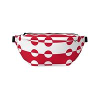 Marsupio alla moda con bandiera della Groenlandia, leggero e confortevole, adatto per viaggi, shopping, ciclismo e fitness