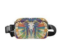 Marsupio alla moda con carte dei tarocchi del Capricorno Strange Capricorn per uomini e donne piccola borsa a tracolla accessorio da viaggio con tracolla regolabile per viaggi, corsa, escursionismo