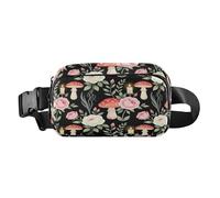 Marsupio alla moda con cerniera per donna d'affari Dark Garden Goth Gothic Marsupio con cinturino regolabile impermeabile per viaggi vacanze corsa