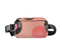 Marsupio alla moda con dischi in vinile pesca per uomini e donne, impermeabile, borsa a tracolla essenziale da viaggio con cinghia regolabile per allenamento, corsa, escursionismo