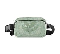 Marsupio alla moda con giglio della valle finlandese William Morris, per donne, uomini, adolescenti, borsa a tracolla multiuso con tracolla regolabile, per shopping, sport, lavoro