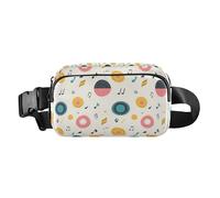 Marsupio alla moda con illustrazione con libellula, unisex, per allenamento, corsa, escursionismo, Musica classica a colori Reggae, 1 Size