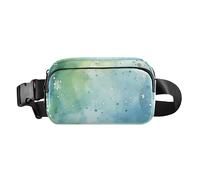 Marsupio alla moda con inchiostro blu verde Dream per donne e uomini, resistente all'acqua, portafoglio da viaggio con tracolla regolabile, per viaggi, vacanze, corsa, Sogno inchiostro blu verde,