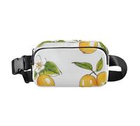 Marsupio alla moda con nespola gialla alla moda, per uomini e donne, impermeabile, accessorio da viaggio con tracolla regolabile, per viaggi, shopping, corsa, Frutta Nespola Gialla, 1 size