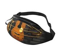 Marsupio alla moda con note chitarra, marsupio per donne e uomini, casual, leggero, con tasche con cerniera regolabili, marsupio per viaggi, sport, escursionismo, Modelli alla moda, Taglia unica,